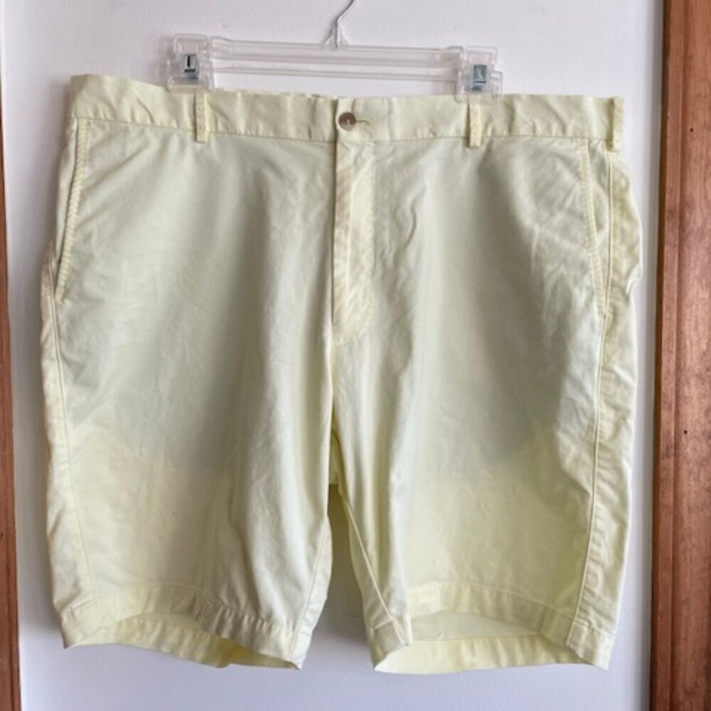 PETER MILLAR Flat Front Golf Shorts 38 Cotton Spandex RN 100808